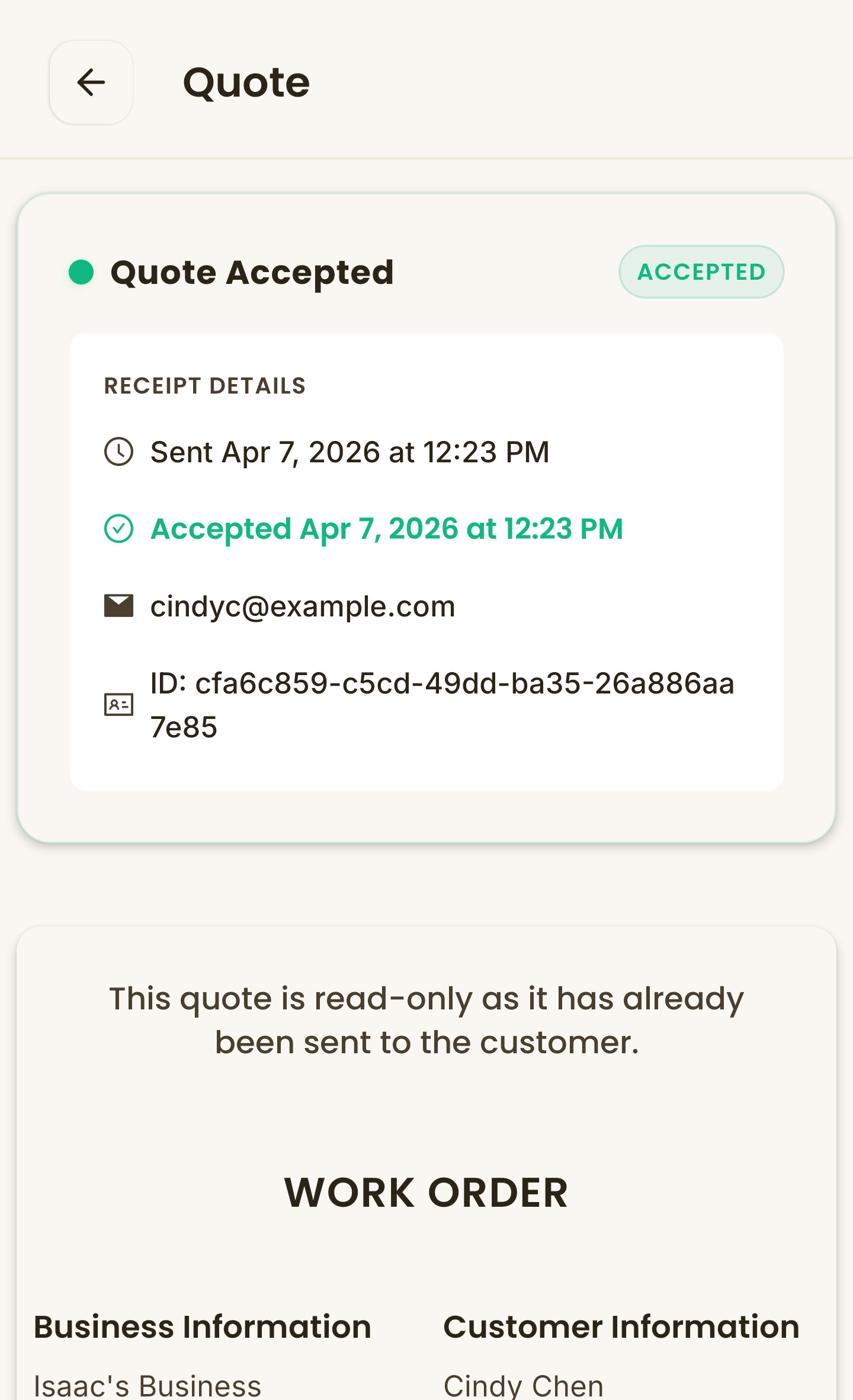 Unique quote tracking